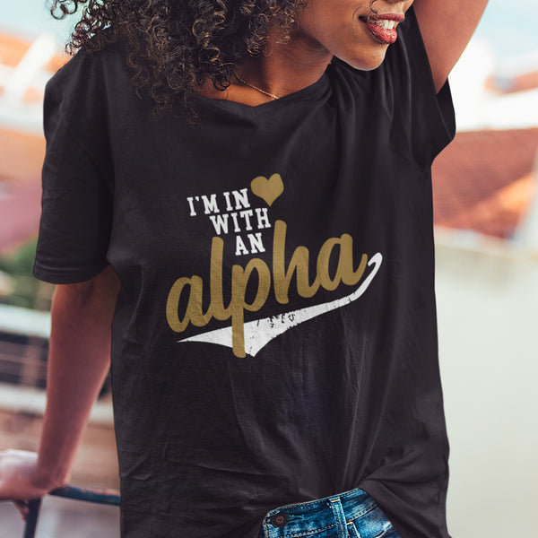 In Love With An Alpha (Women's V-Neck)