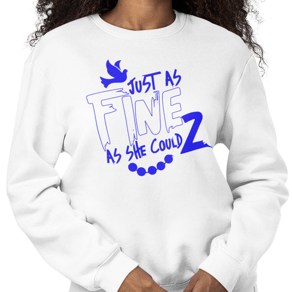 Fine As She Can Z (Women's Sweatshirt) Zeta Phi Beta