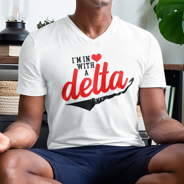 I'm In love With A Delta (Men's V-Neck)