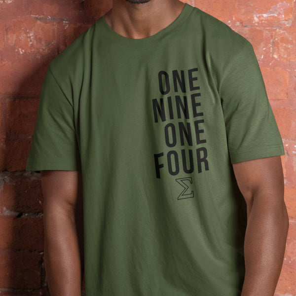 One Nine One Four - Phi Beta Sigma 1914 (Premium Men's Short Sleeve)