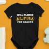 Will Pledge Alpha For Snacks (Onesie) - Alpha Phi Alpha