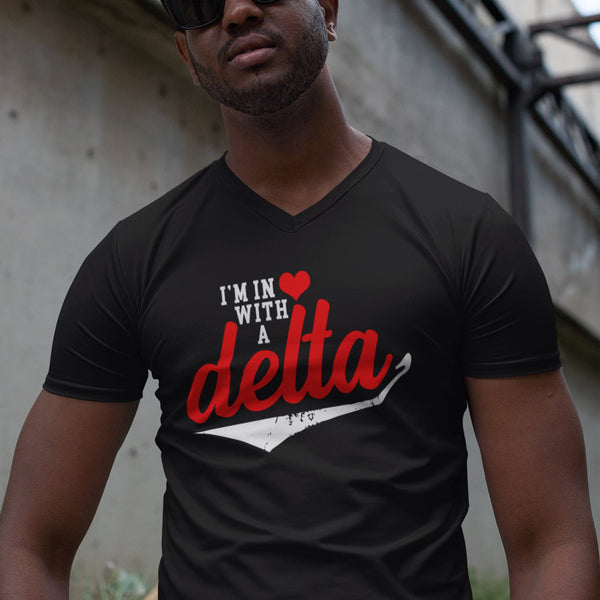 I'm In love With A Delta (Men's V-Neck)