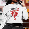 Strong + Confident - Delta Sigma Theta 1913 (Women's Cropped Hoodie)