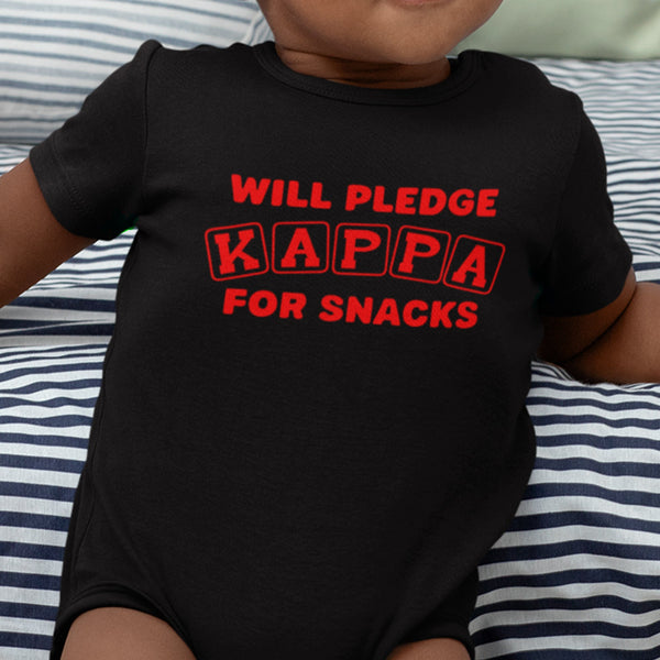 Will Pledge Kappa For Snacks (Onesie) - Kappa Alpha Psi