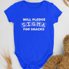 Will Pledge Sigma For Snacks (Onesie) - Phi Beta Sigma