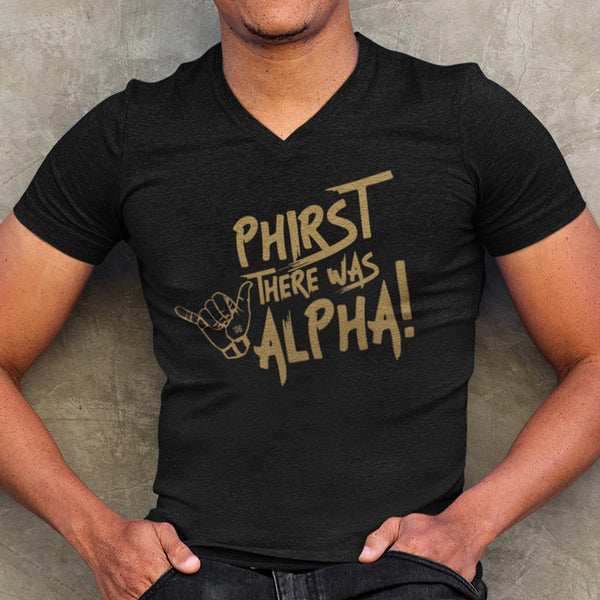 Phirst There Was Alpha (Men's V-Neck)