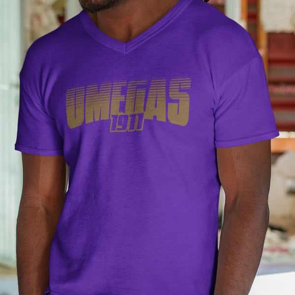 Omega Retro - Omega Psi Phi 1911 (Men's V-Neck)