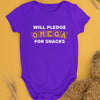 Will Pledge Omega For Snacks (Onesie) - Omega Psi Phi