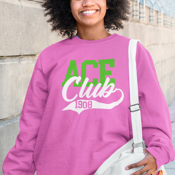 Alpha Kappa Alpha 1908 - Greek Line Number Club (Women's Sweatshirt)