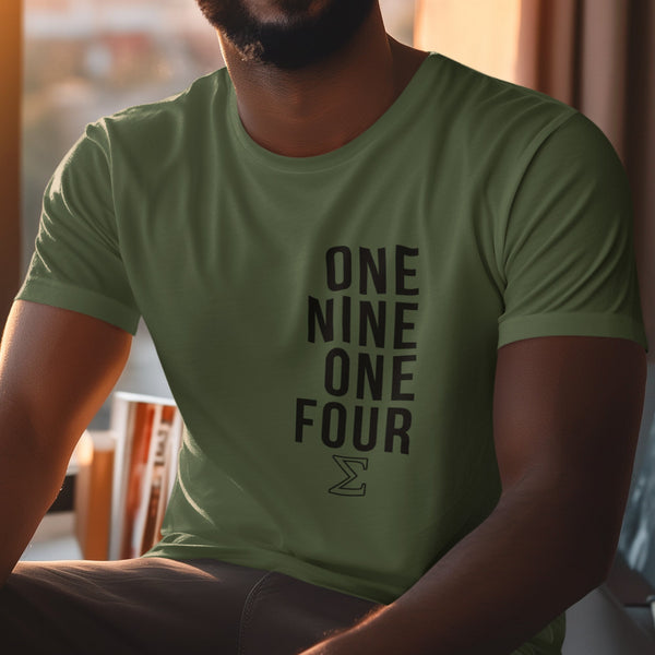 One Nine One Four - Phi Beta Sigma 1914 (Premium Men's Short Sleeve)