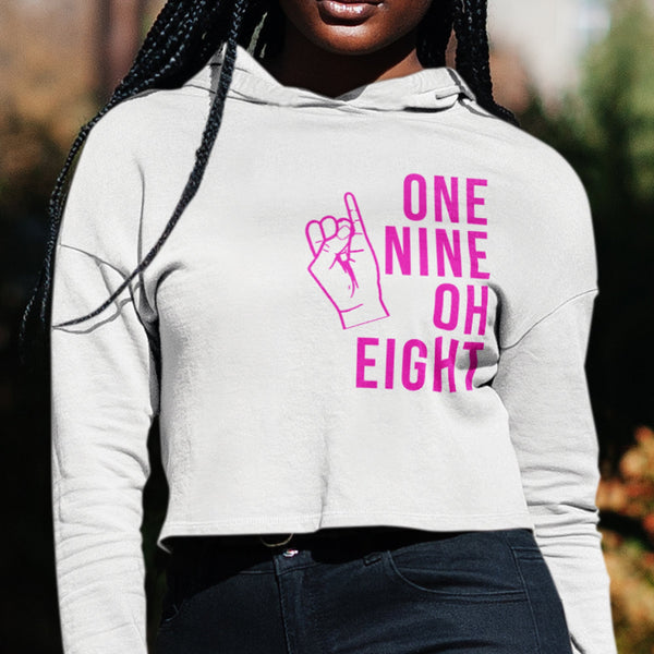 One Nine Oh Eight - Alpha Kappa Alpha 1908 (Women's Cropped Hoodie)