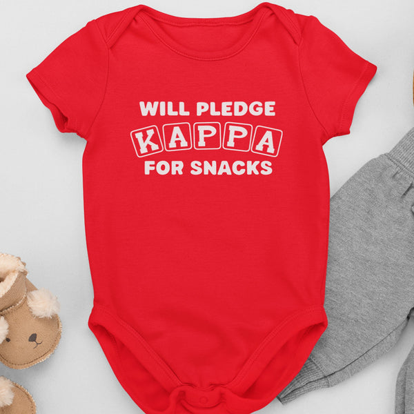 Will Pledge Kappa For Snacks (Onesie) - Kappa Alpha Psi