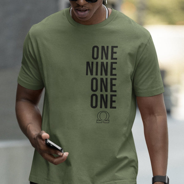 One Nine One One - Omega Psi Phi 1911 (Premium Men Short Sleeve)