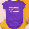Will Pledge Omega For Snacks (Onesie) - Omega Psi Phi