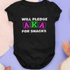 Will Pledge AKA For Snacks (Onesie) - Alpha Kappa Alpha