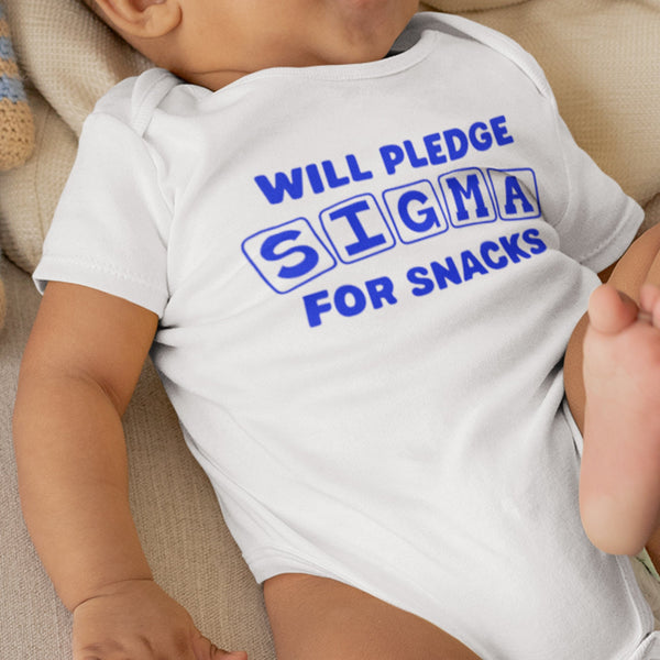 Will Pledge Sigma For Snacks (Onesie) - Phi Beta Sigma