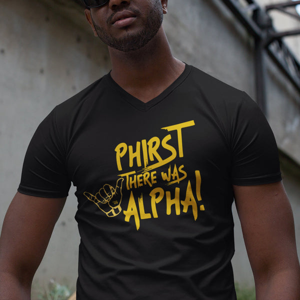 Phirst There Was Alpha (Men's V-Neck)