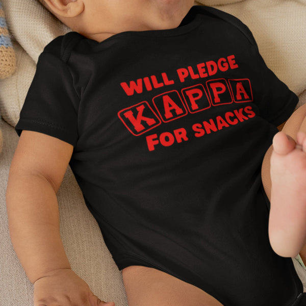 Will Pledge Kappa For Snacks (Onesie) - Kappa Alpha Psi