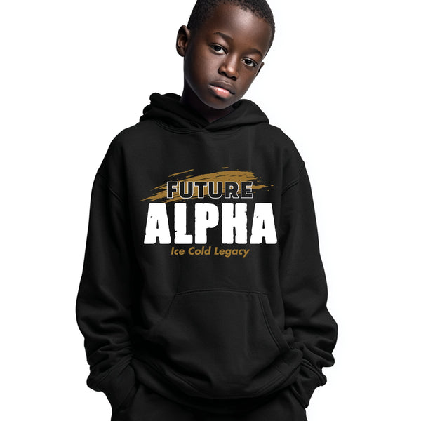 Future Alpha NextGen (Youth Sweatshirt/Hoodie - Old Gold) - Alpha Phi Alpha