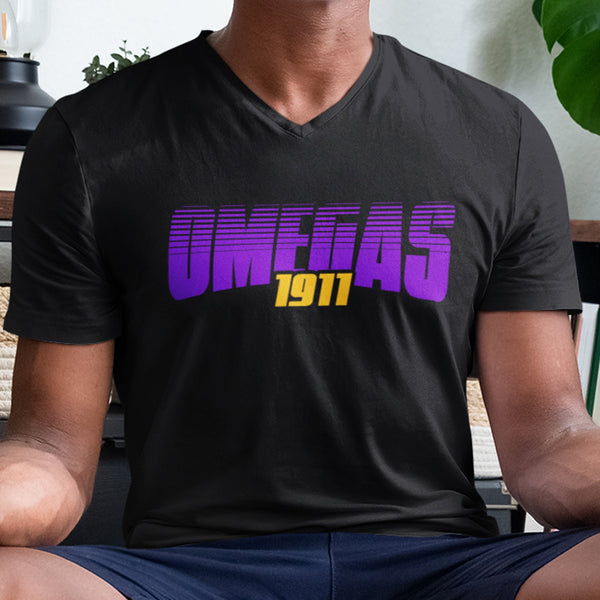 Omega Retro - Omega Psi Phi 1911 (Men's V-Neck)