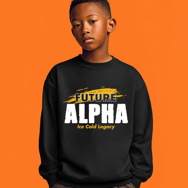 Future Alpha NextGen (Youth Sweatshirt/Hoodie - Yellow Gold) - Alpha Phi Alpha