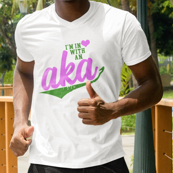 I'm In Love With An AKA (Men's V-Neck)