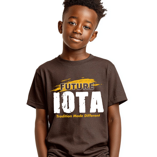 Future Iota NextGen (Brown Youth T-Shirt) - Iota Phi Theta