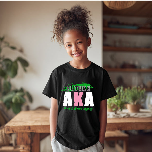 Future AKA NextGen (Black Youth T-Shirt) Alpha Kappa Alpha