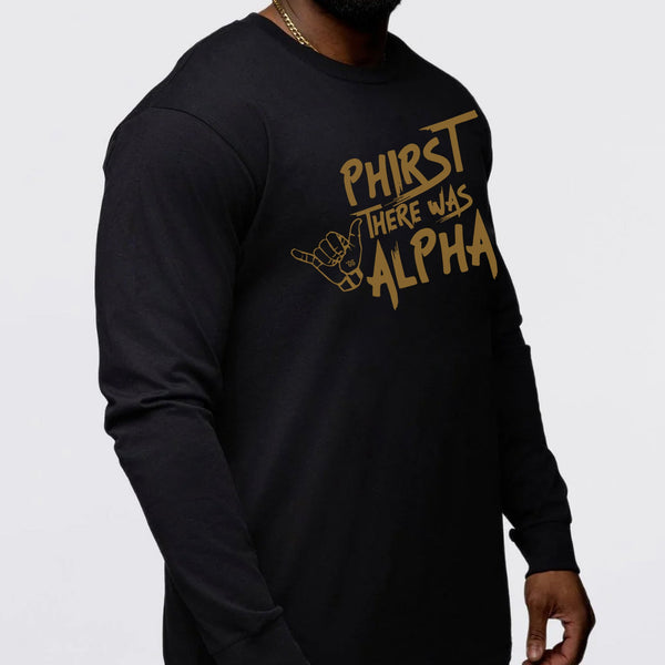 Phirst There Was Alpha (Men's Long Sleeve)