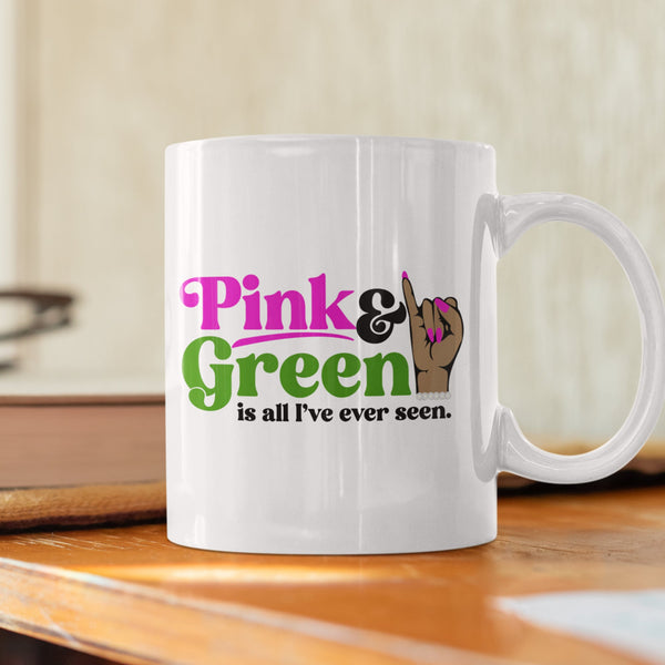 Alpha Kappa Alpha (1908)12 oz Ceramic Mug - Washable, Microwavable
