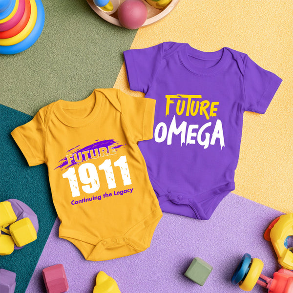 Omega Psi Phi 2-Pack v.3 (Onesie) - Omegas Infant Bodysuit