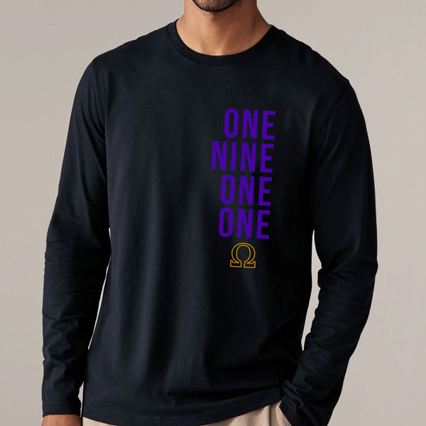 One Nine One One - Omega Psi Phi 1911 (Men's Long Sleeve)