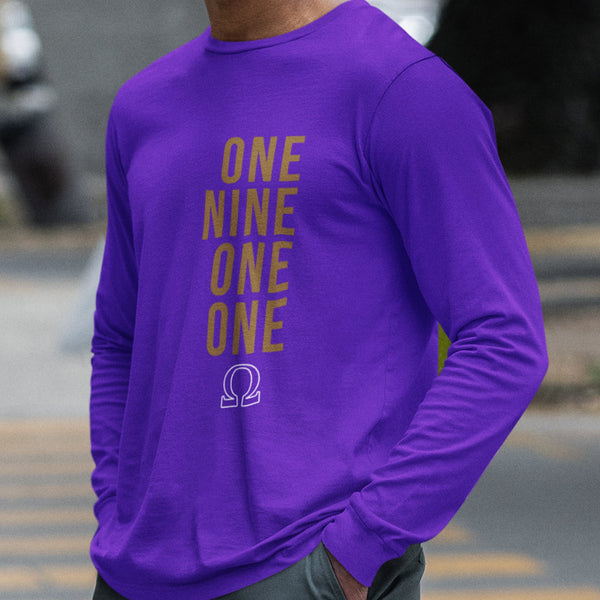 One Nine One One - Omega Psi Phi 1911 (Men's Long Sleeve)