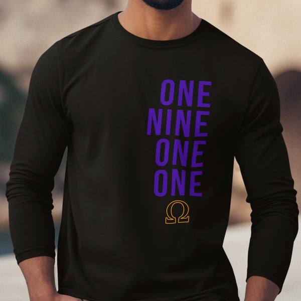 One Nine One One - Omega Psi Phi 1911 (Men's Long Sleeve)
