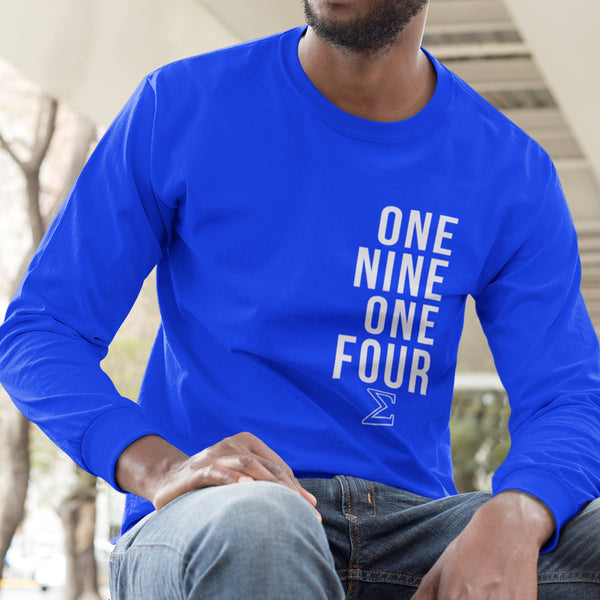 One Nine One Four - Phi Beta Sigma 1914 (Men's Long Sleeve)