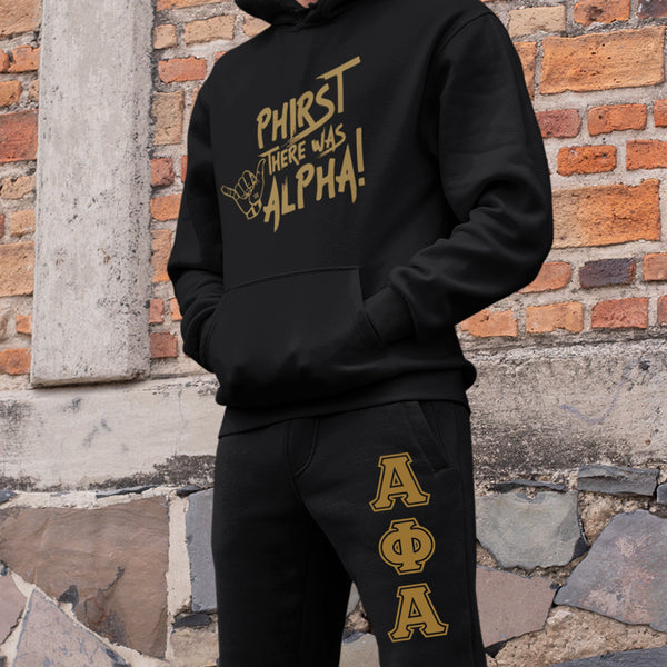 Phirst There Was Alpha - Alpha Phi Alpha (Sweatsuit) - (Hoodie + Sweatpants)