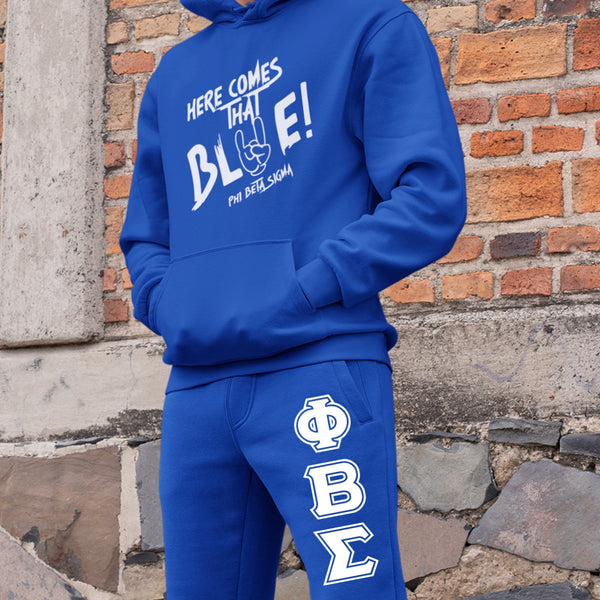 Here Comes The Blue - Phi Beta Sigma (Sweatsuit) - (Hoodie + Sweatpants)