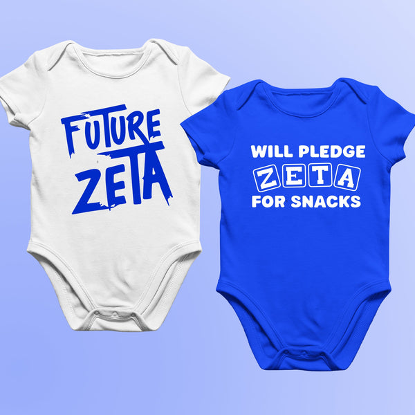 Zeta Phi Beta 2-Pack (Onesie) - Zetas Infant Bodysuit