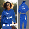 Fine As She Could Z -Zeta Phi Beta (Unisex Sweatsuit) - (Hoodie + Sweatpants)