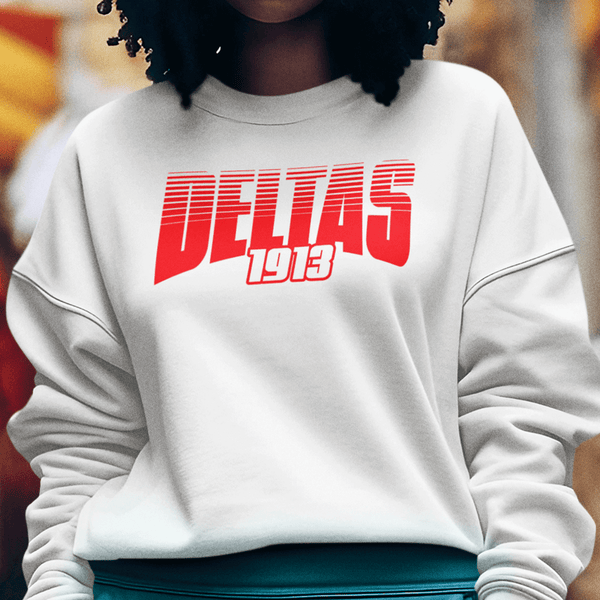 Delta Sigma Theta - Deltas Greek Retro Editon (Women's Sweatshirt)