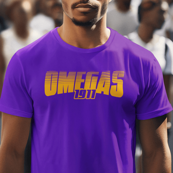 Omega Psi Phi - Omegas Greek Retro Edition (Premium Men Short Sleeve)
