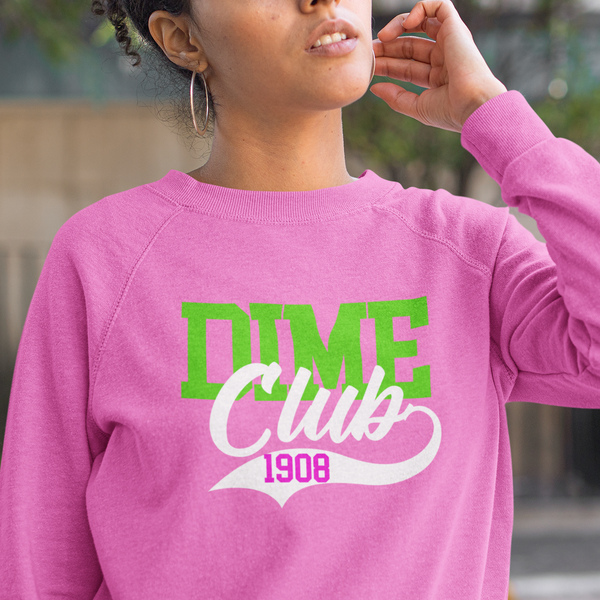 Alpha Kappa Alpha 1908 - Greek Line Number Club (Women's Sweatshirt)
