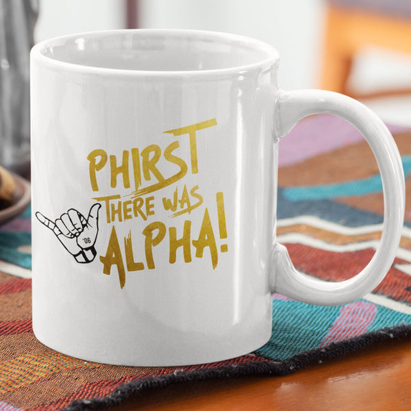 Alpha12 oz Ceramic Mug - Washable, Microwavable