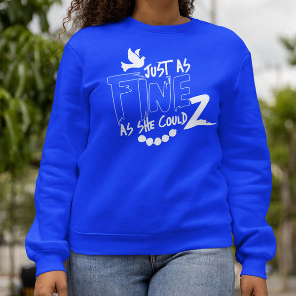 Fine As She Can Z (Women's Sweatshirt) Zeta Phi Beta