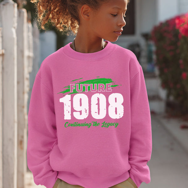 Future 1908 (Youth Sweatshirt/Hoodie) Alpha Kappa Alpha