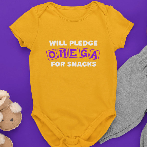 Omega Psi Phi 2-Pack v.2 (Onesie) - Omegas Infant Bodysuit