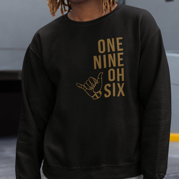 One Nine Oh Six (Embroidered) - Alpha (Men's Embroidered Sweatshirt)