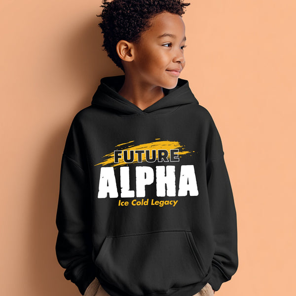 Future Alpha NextGen (Youth Sweatshirt/Hoodie - Yellow Gold) - Alpha Phi Alpha
