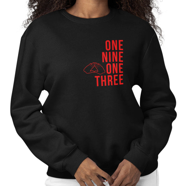 One Nine One Three (Embroidered) - Delta Sigma Theta (Women's Embroidered Sweatshirt)
