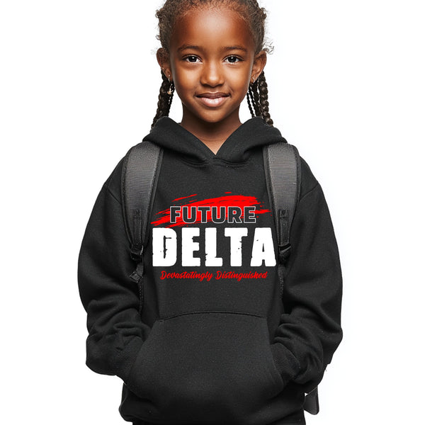 Future Delta NextGen (Black Youth Sweatshirt/Hoodie) - Delta Sigma Theta